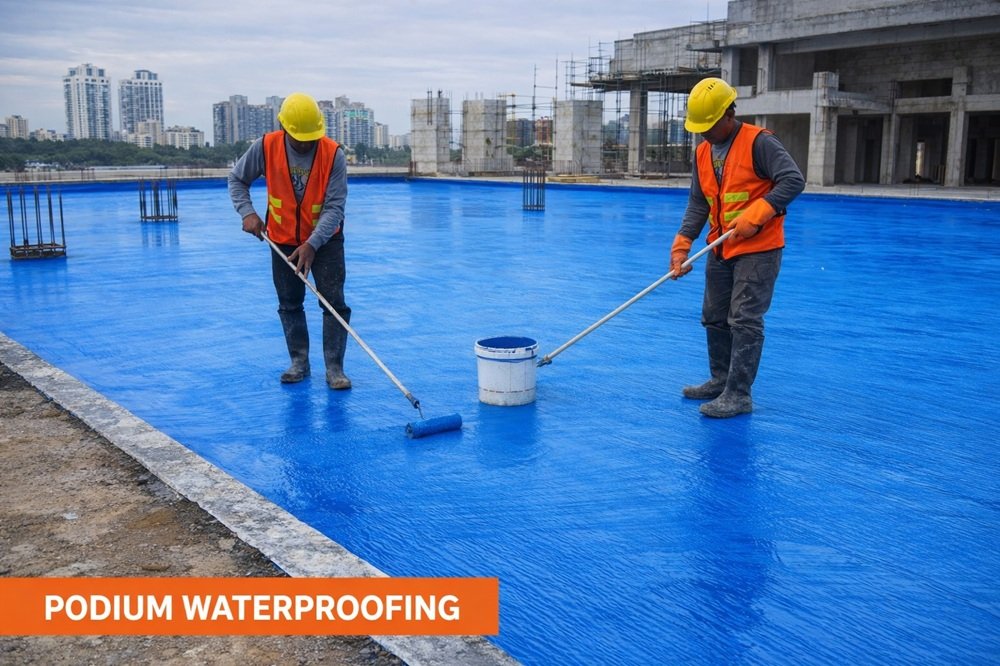 Podium-Waterproofing